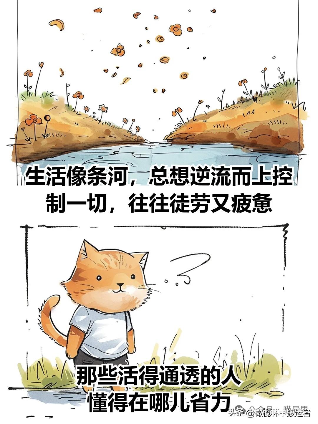 治愈漫画 I 真正聪明的人，从不在3件事上用力漫画治愈时刻 漫画治愈心灵 漫画治