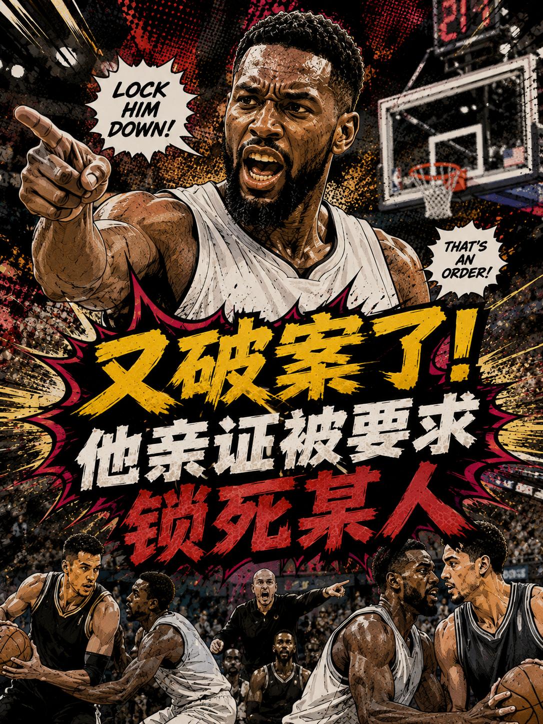 又破案了，追梦格林这次再度戳破了真相，他确实被要求去狠狠防某名球员。这次球迷们又