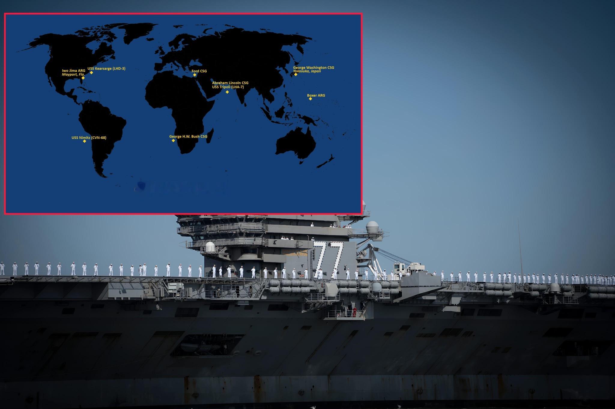 美伊以冲突 乔治·H·W·布什号航空母舰（CVN-77）及其护航舰艇——唐纳德·