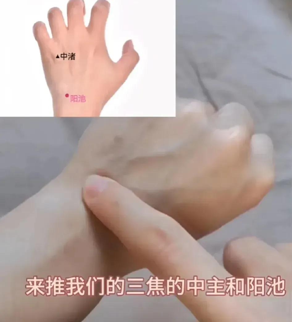 身体不舒服，可能是经络堵塞了！今天教大家一个简单的方法，只需推中渚到阳池这条经，