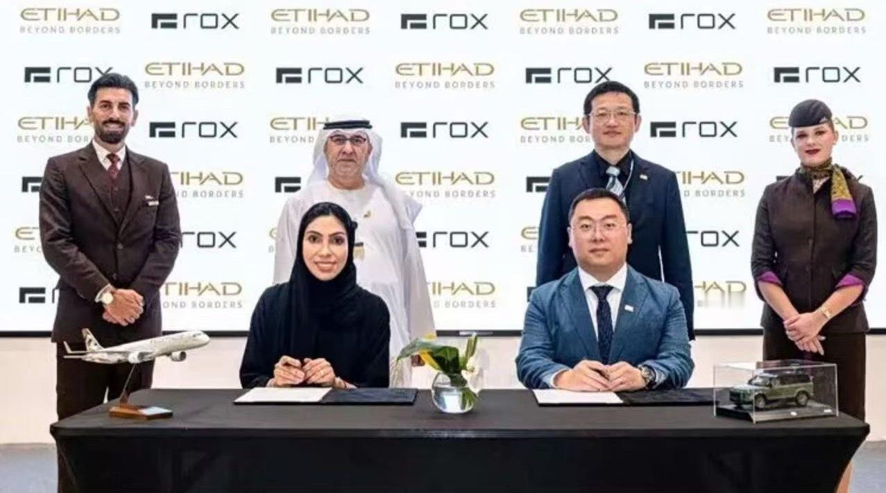极石汽车 近日，极石汽车与阿联酋国家航空公司阿提哈德航空（Etihad Airw