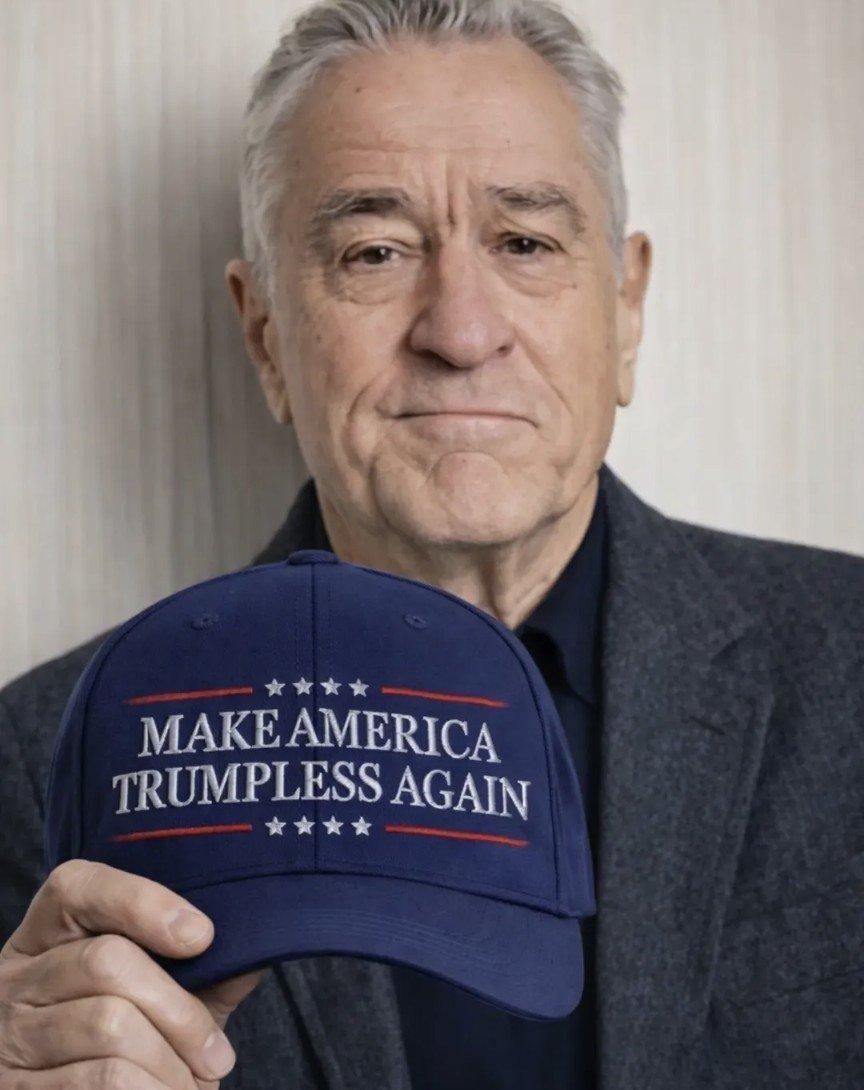 影帝德尼罗，七旬老汉，一顶帽子掀翻半个娱乐圈。
不是“越战”，也不是“拳王”，是