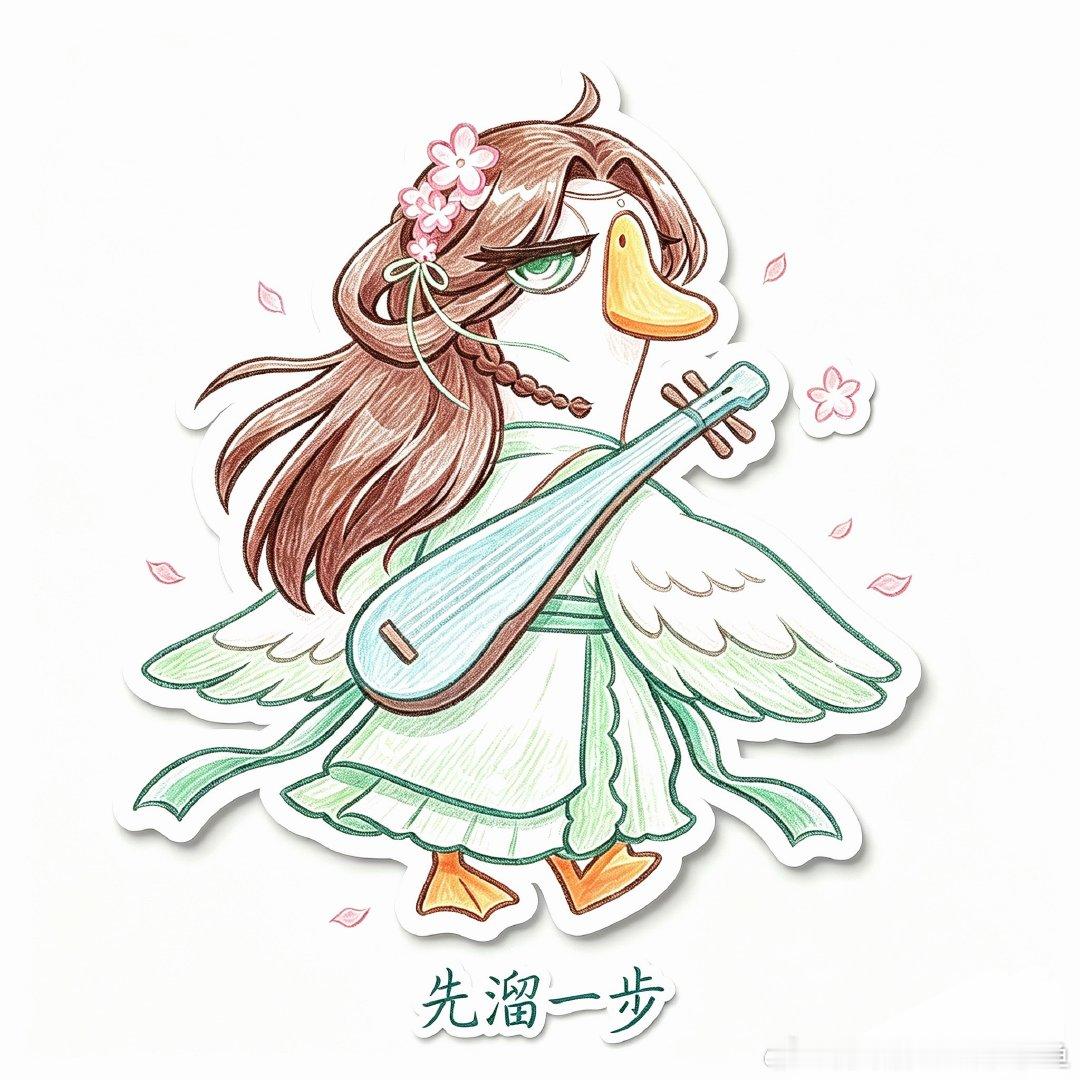 鹅鸭江湖二创～在鹅鸭杀选好门派了～鹅鸭江湖 外表是温文尔雅抚琴乐师，骨子里全是摆
