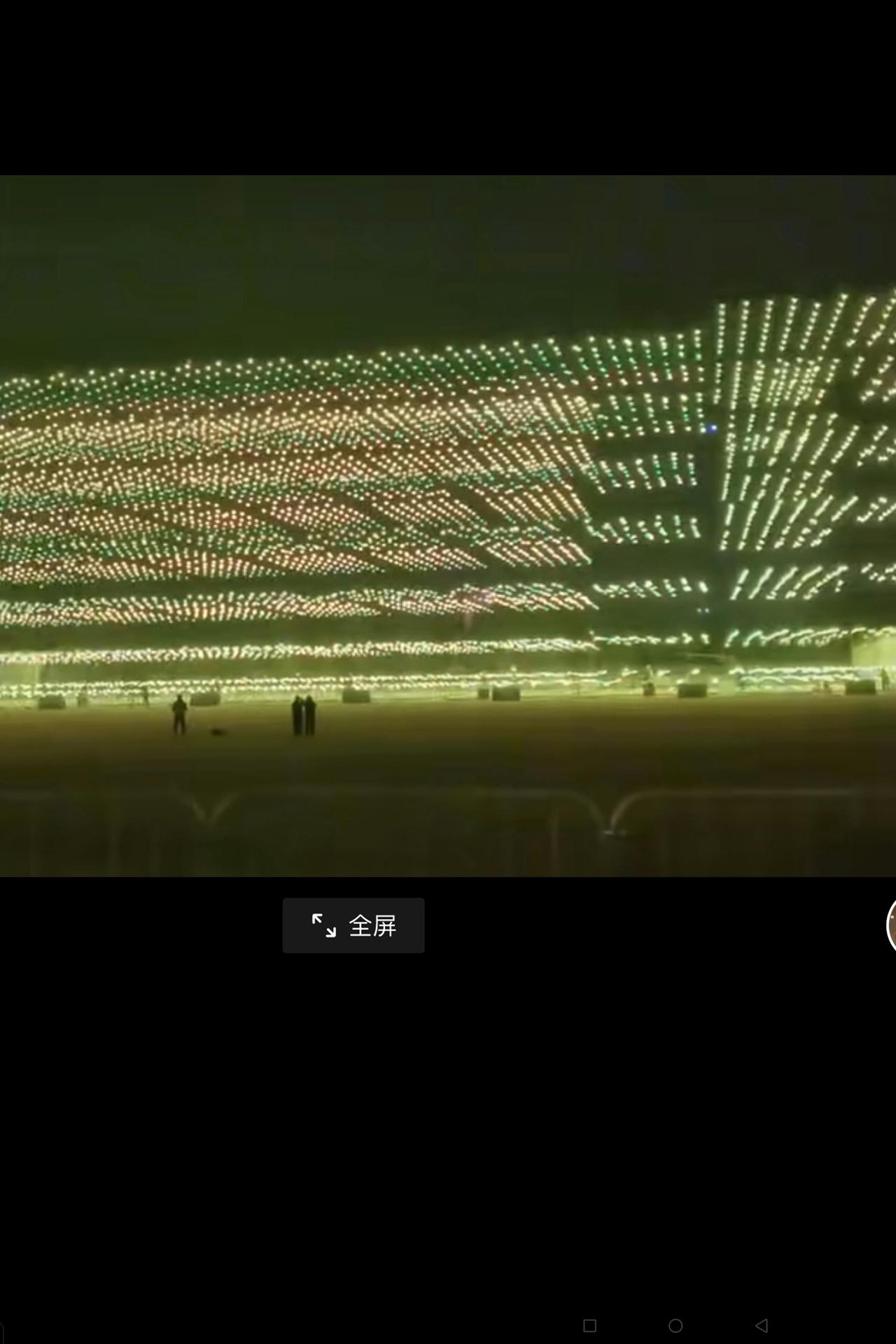 大家看看：近日在中国某城市用1.2万架无人机举行的“无人机秀”表演与美国昨天庆祝
