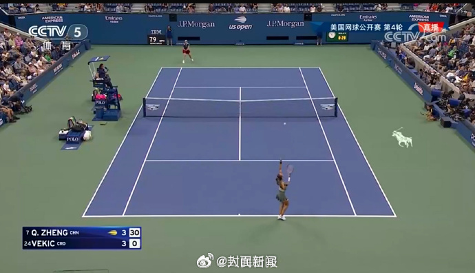 【转发祝贺！#郑钦文进美网8强#】刚刚，美网女单第四轮比赛，中国球员郑钦文面对巴