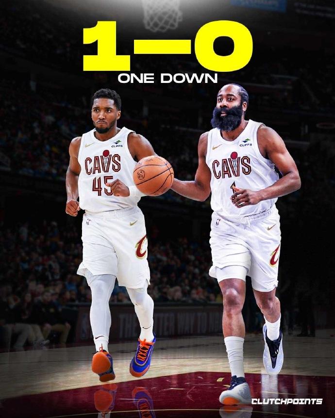 骑士大比分1-0猛龙！

米切尔：20投11中，32分4助攻
哈登：17投8中，