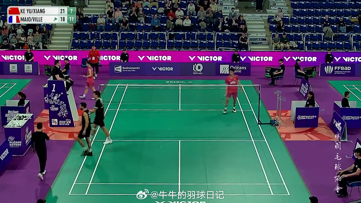 2026年奥尔良羽毛球大师赛 男双 1/8赛 胡珂源/林祥毅 21-18 7-1