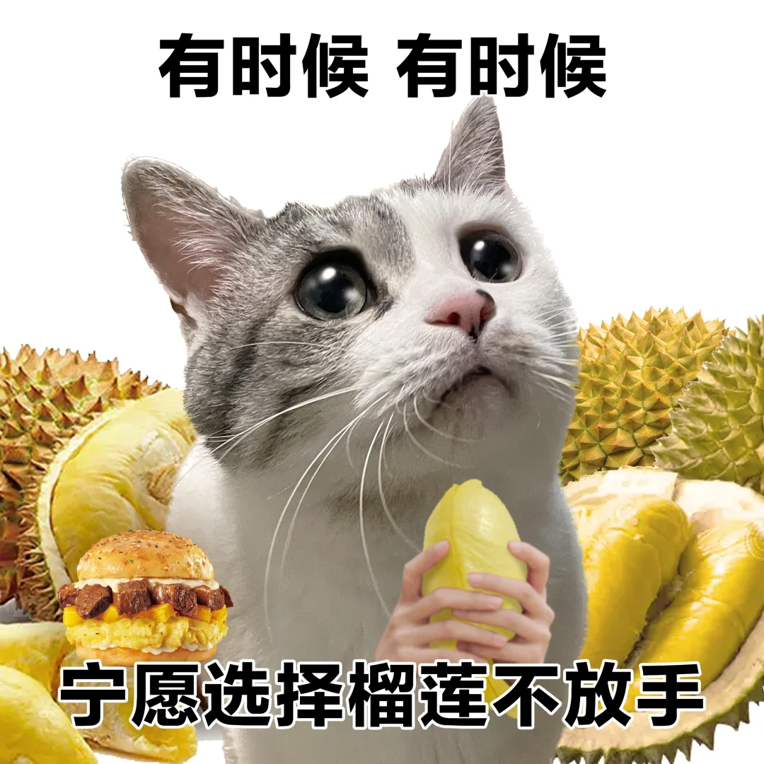 表情包｜有时候 有时候 宁愿选择榴莲不放手