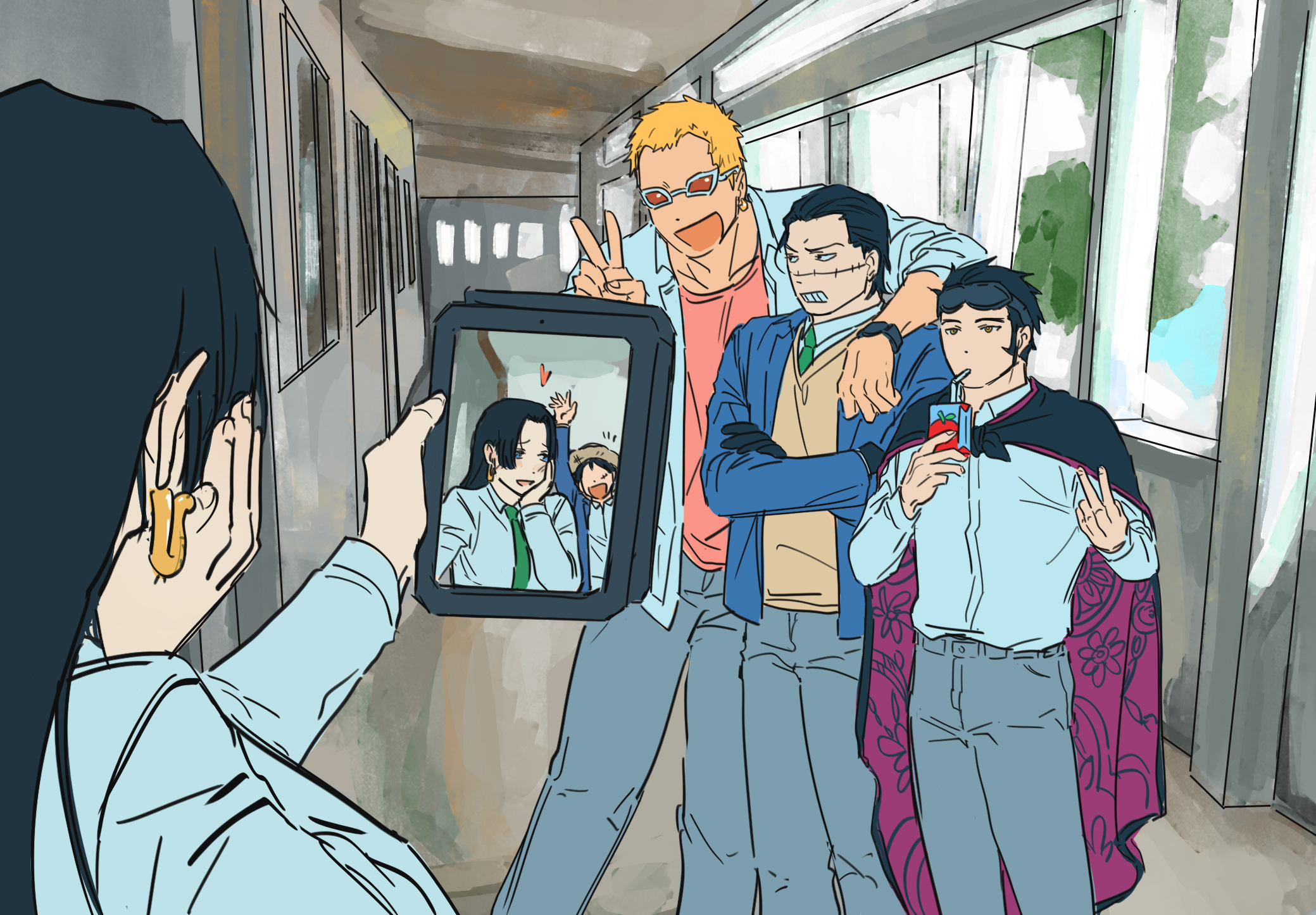 海贼王 海贼王 当让汉库克帮忙拍合照时...转载自TWI：chamsut0905