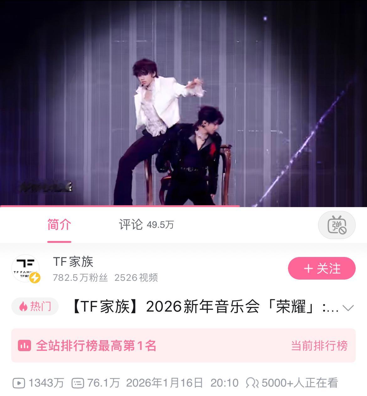 橹穆舞台一个有意义的数字王橹杰穆祉丞《来自天堂的魔鬼》双人舞台B站官摄播放量仅用