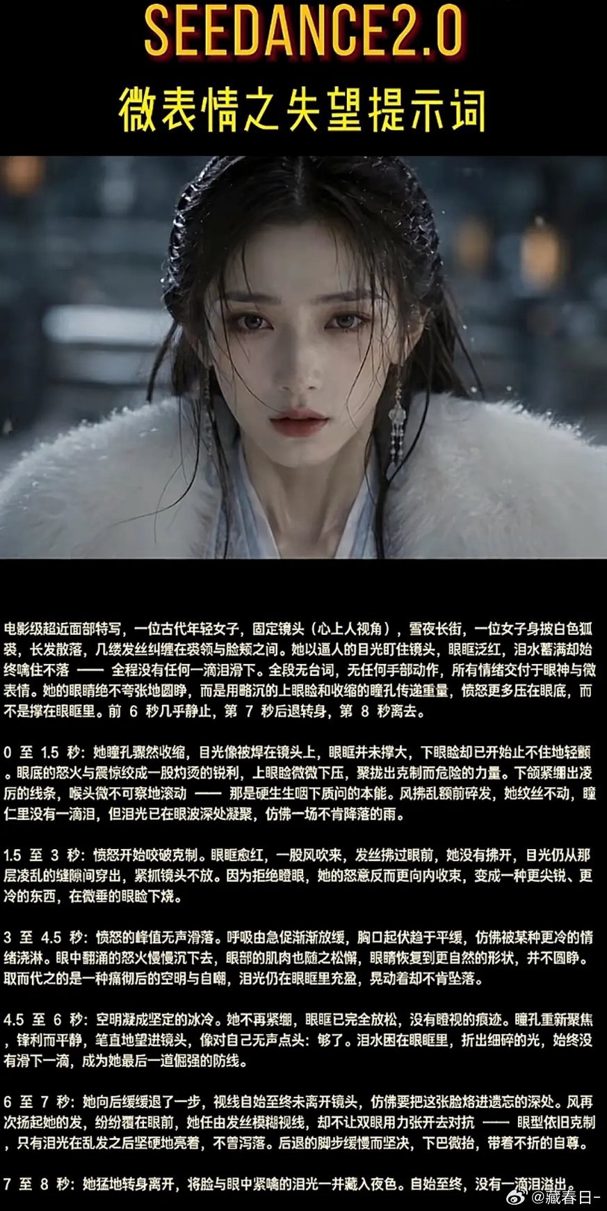 原来ai真人剧是这样运行的，表情和情绪描述到零点几秒，该皱眉还是笑，眼泪该掉还是