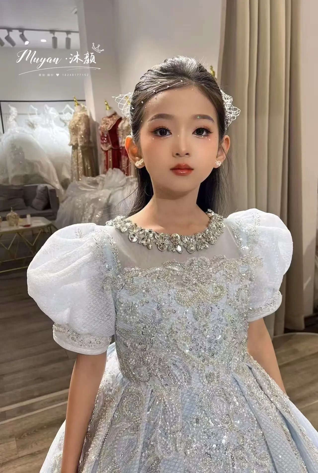 儿童生日妆造。