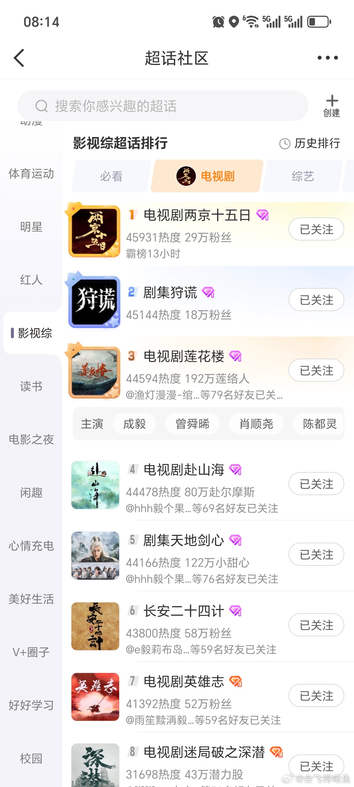 剧集狩谎傅诗淇成毅这样持续几年了？ 