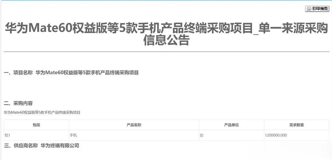 普通用户抢不到华为Mate60系列手机，或因运营商行业大单120万台产能影响？#