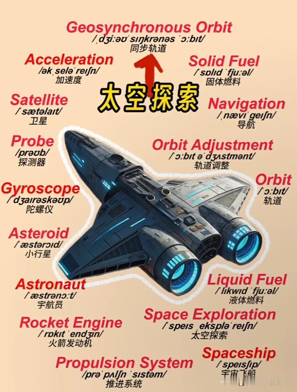 跟“太空探索”有关的英语词汇