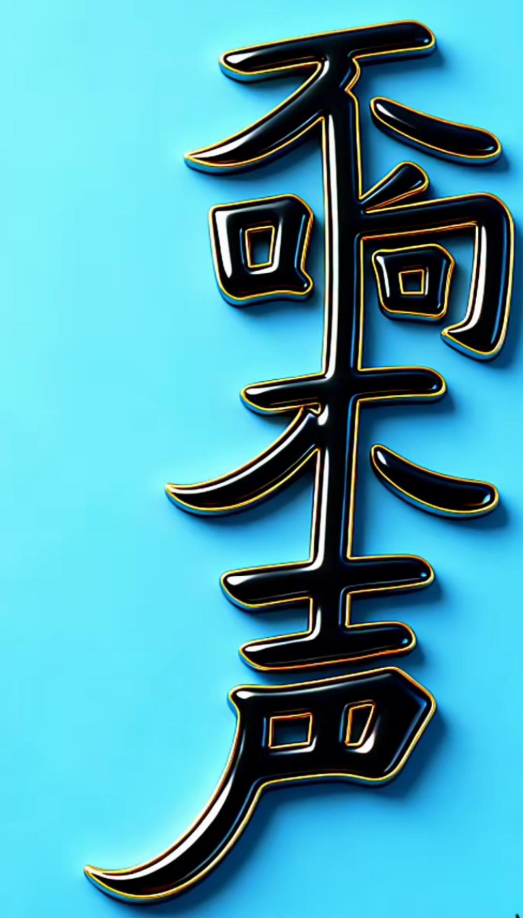 这字看起来挺酷的吧！这黑色的字体挺大气，这是几个字呢？读出这句话。民间手写字体