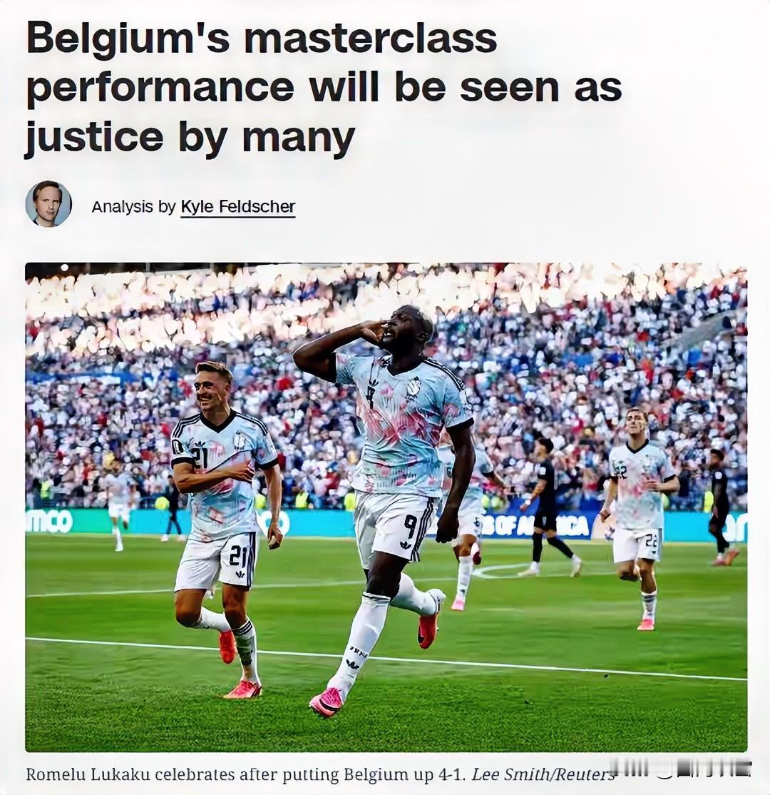 CNN专栏文章标题原文《Belgium's masterclass perfor