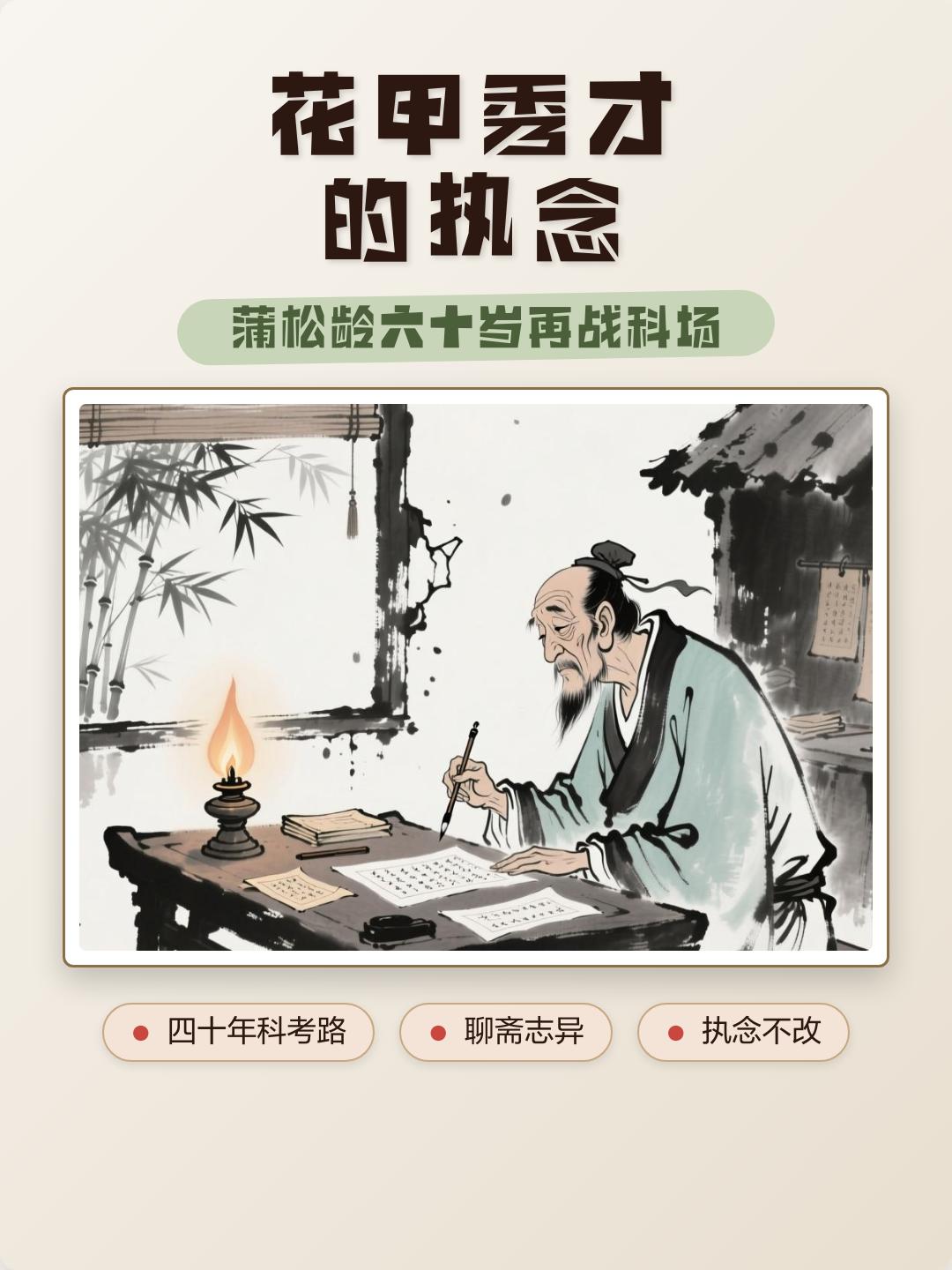 从蒲松龄参加科举考试到河南三支一扶考试作弊！
蒲松龄著有《聊斋志异》，可谓大才，