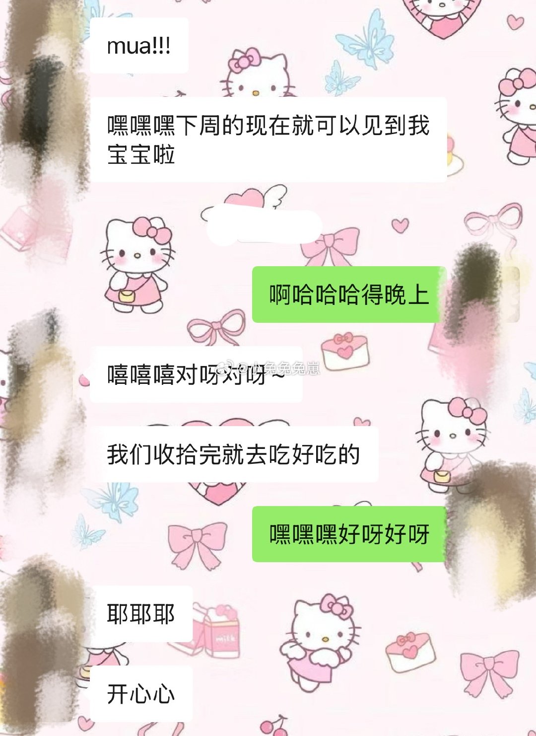 耶耶耶还没见面就已经开始想着和🐺吃好吃的了啊哈哈哈，但是！我要先瘦下来再吃狼兔