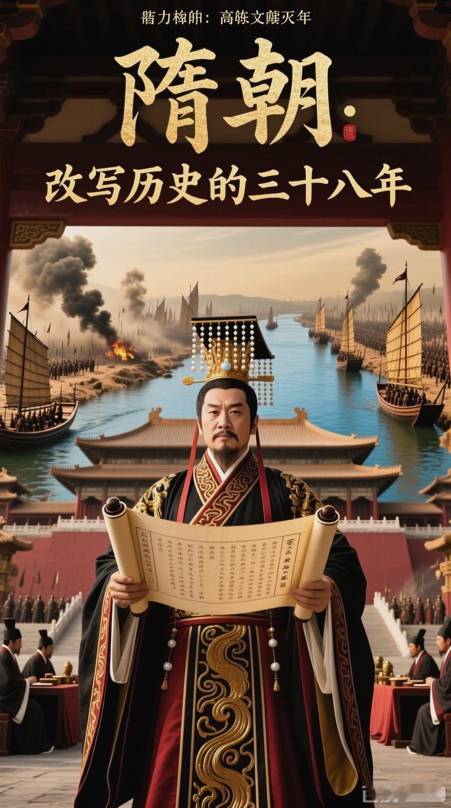 完全说到点子上了。隋朝三十七载绝非匆匆过客，它终结三百年分裂，凿出贯通南北的大运