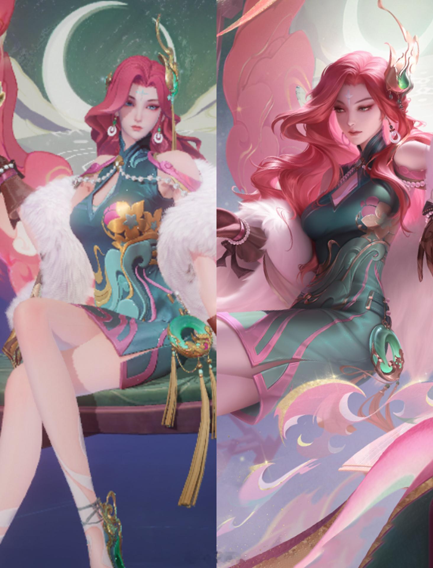御姐和成熟温柔姐姐果然能驾驭旗袍#游戏星玩家# #王者荣耀[超话]# ​​​