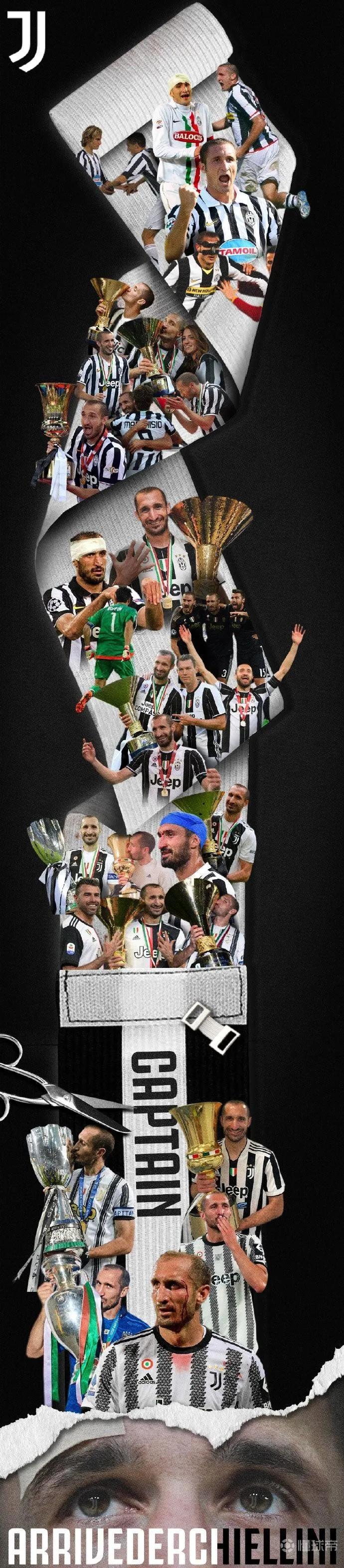 传奇落幕！39岁意大利球星基耶利尼宣布正式退役。椰子可以说是世界最好的中后卫之一