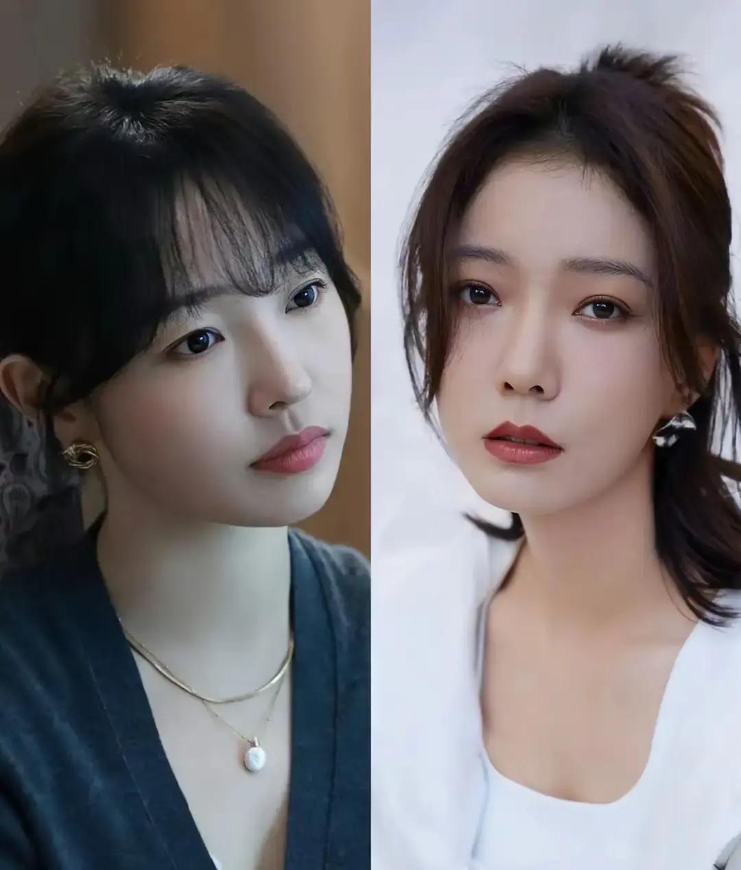 撞脸这事儿，娱乐圈天天上演。
 
李一桐和白鹿在《九重紫》《长月烬明》里一出场，