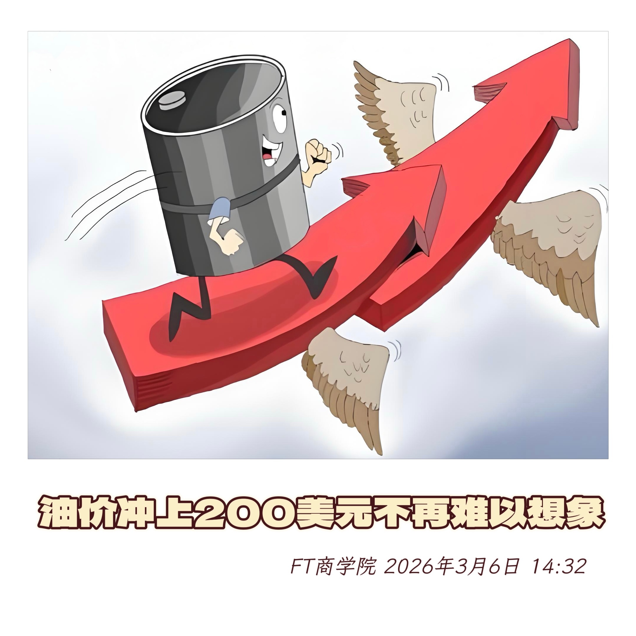外媒说【油价冲上200美元不再难以想象】　　（ FT商学院 2026年3月6日 