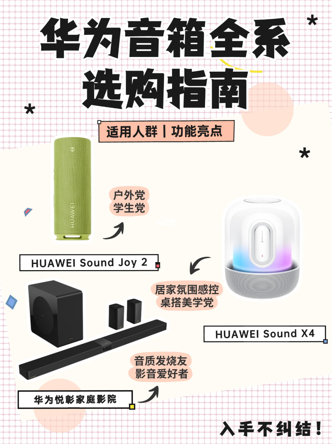 怎么选华为音箱？按需求选，这篇一看即懂！