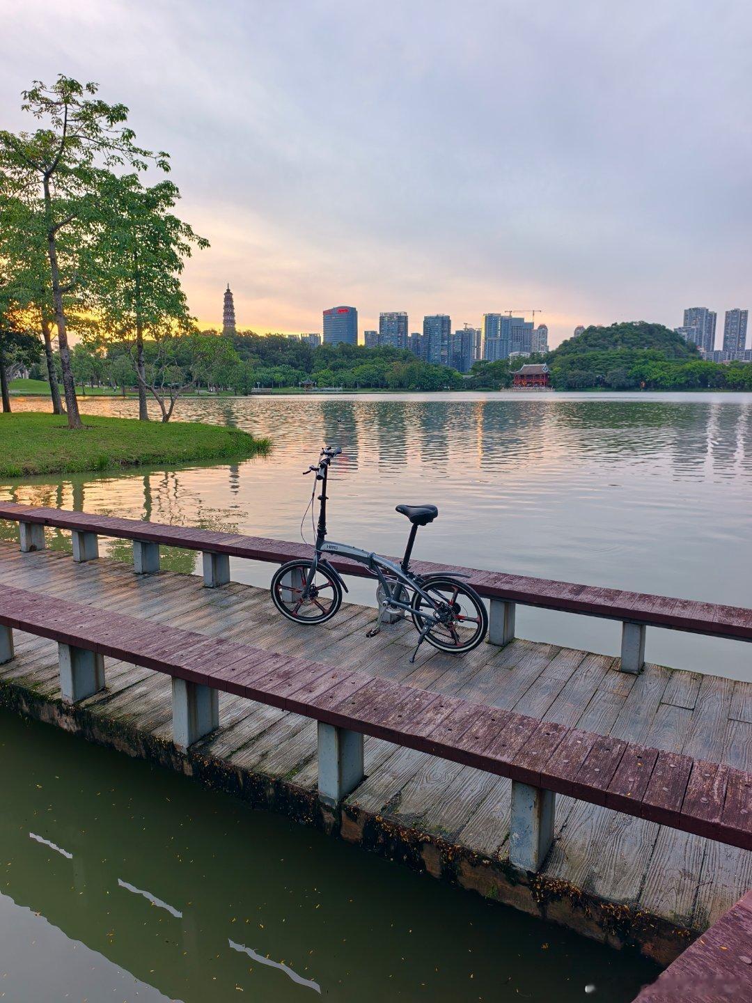 珠三角发展纵横观察录 别人家的环湖绿道🚲，可以骑单车那种