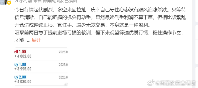 每日总结：6月30日第一单4008空单 -4002  止盈6个点第二单3983多