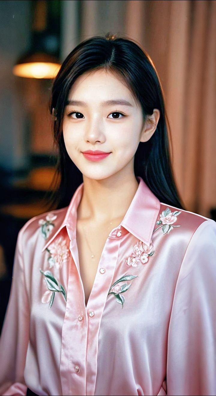 AI扩图 AI粉衫佳人