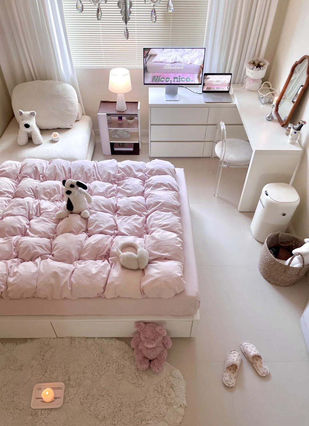 小户型卧室就选储物床，收纳翻倍🧺✨又好睡！