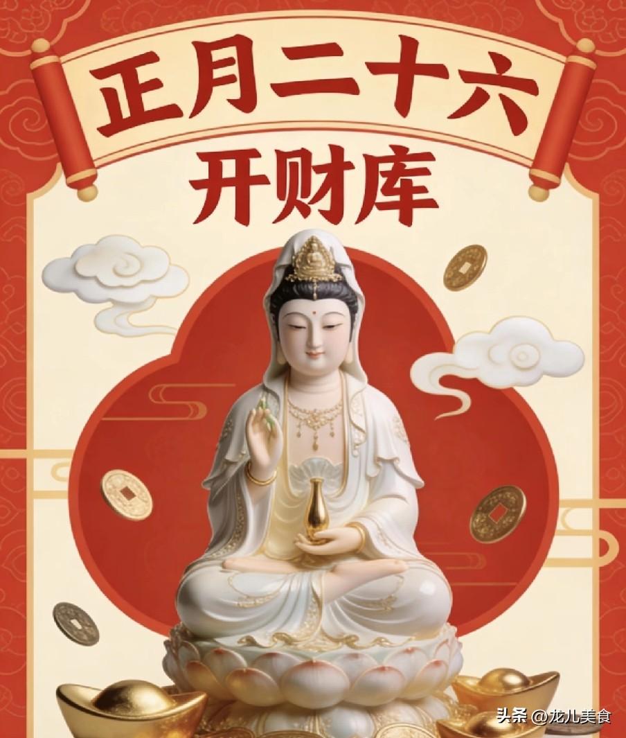 今日正月二十六观音开库、天仓收官：4做6吃6大禁忌碰不得
正月二十六是春节年俗收