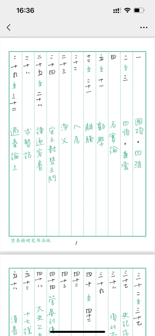 拟钟繇笔意字帖 喜欢的可以入手