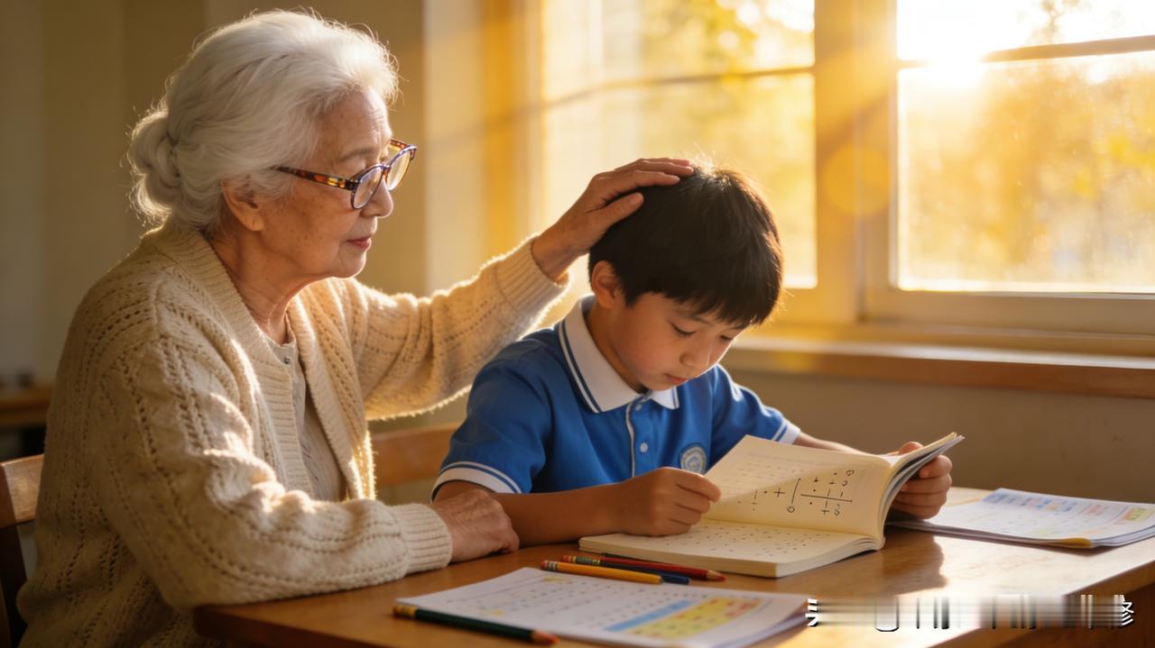 慢慢来，奶奶陪你
 
宝贝，奶奶懂你。
 
你不是不想学，只是落下的功课太多，跟