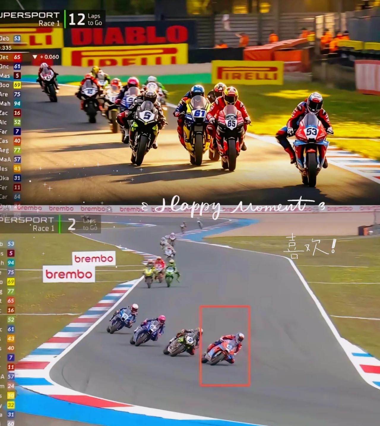 本来可以跑第一，

为何最后却跑了个第四名？

张雪机车53号这场比赛看得人直揪