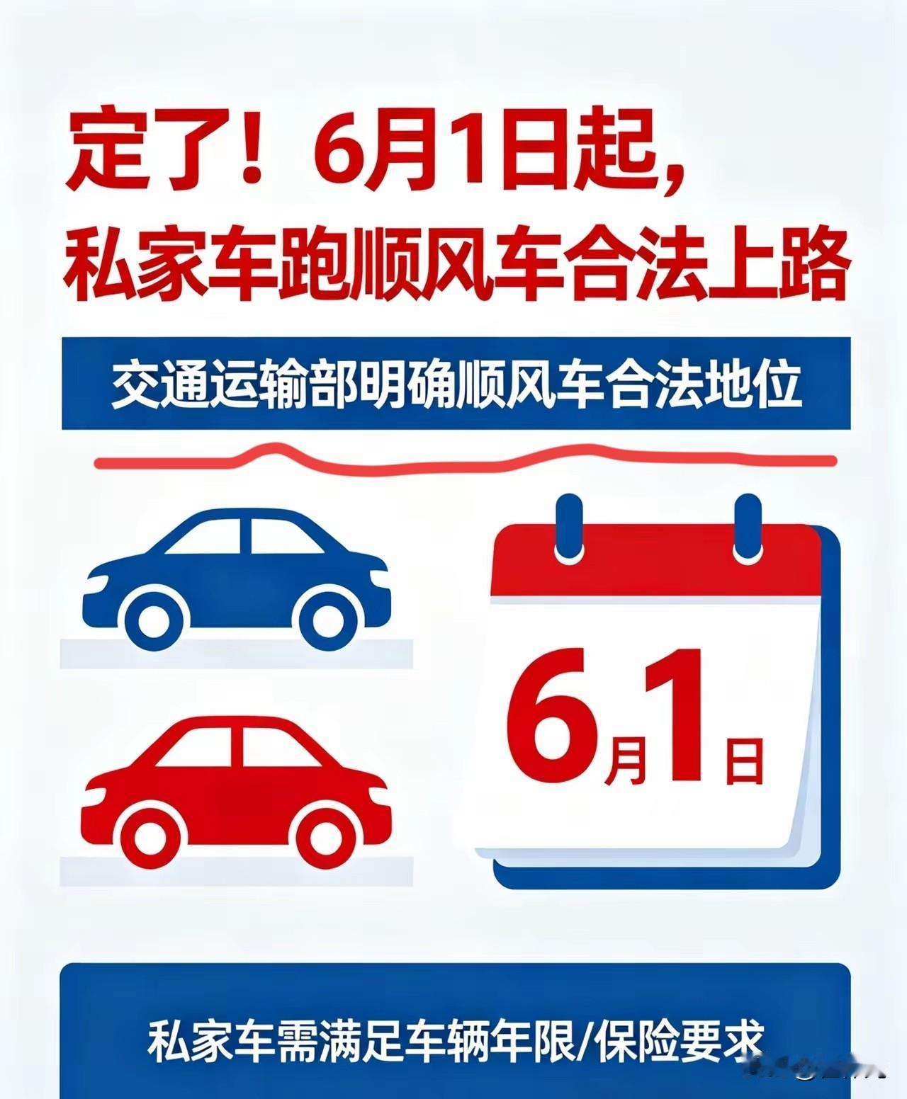 私家车可以随便接单了？
这对于卖运营车票的人不算友好了，又一种垄断的行业被填平了