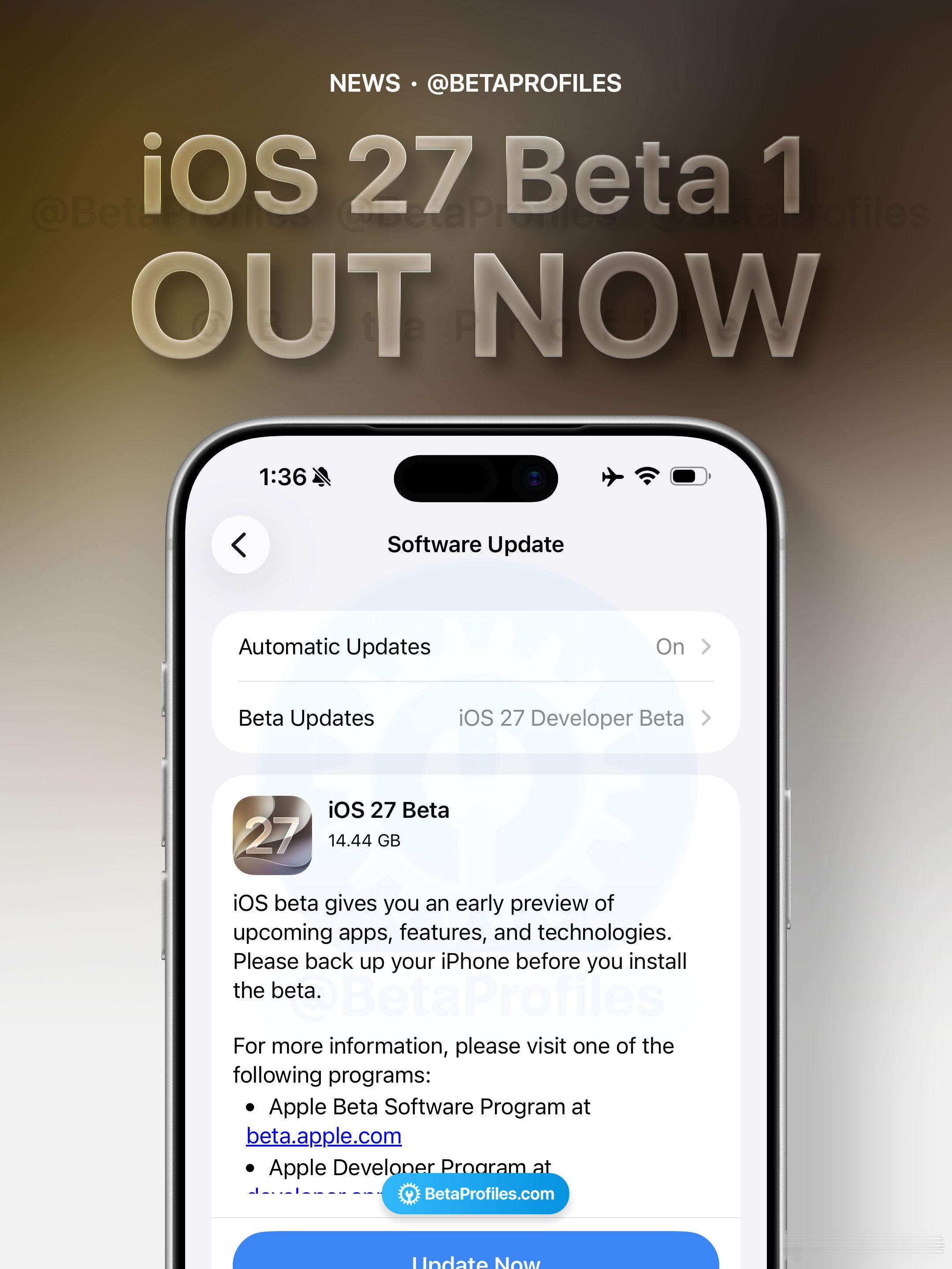 iOS27升级 感觉是这么多年来，最稳定最流畅的一个 Developer Bet