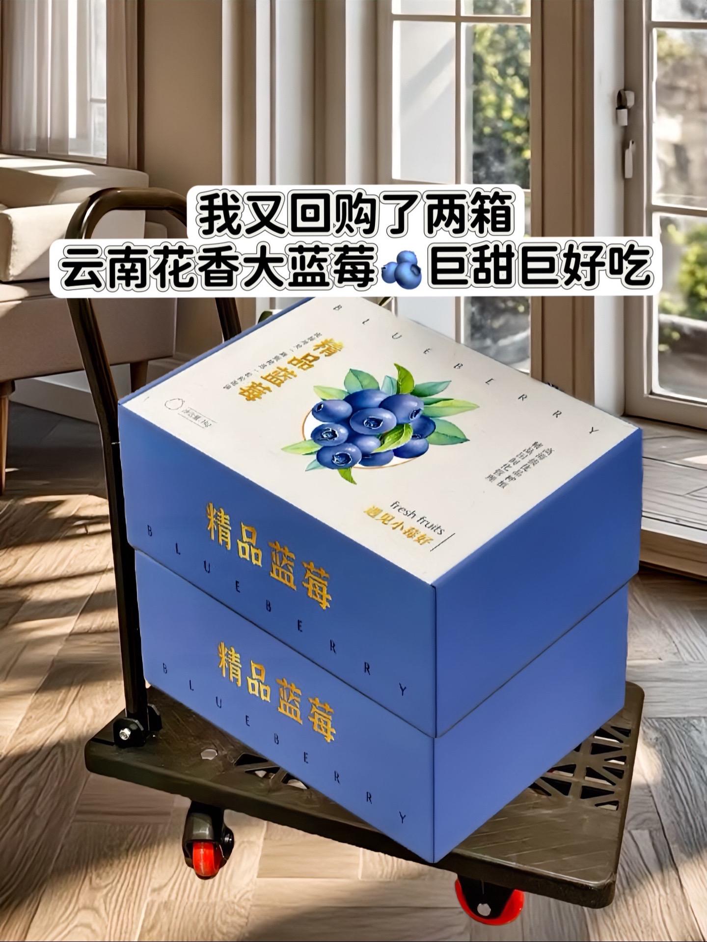 强烈安利的云南花香蓝莓0咬下瞬间饱满果肉裹挟着汁水在齿间爆开！脆和甜交...