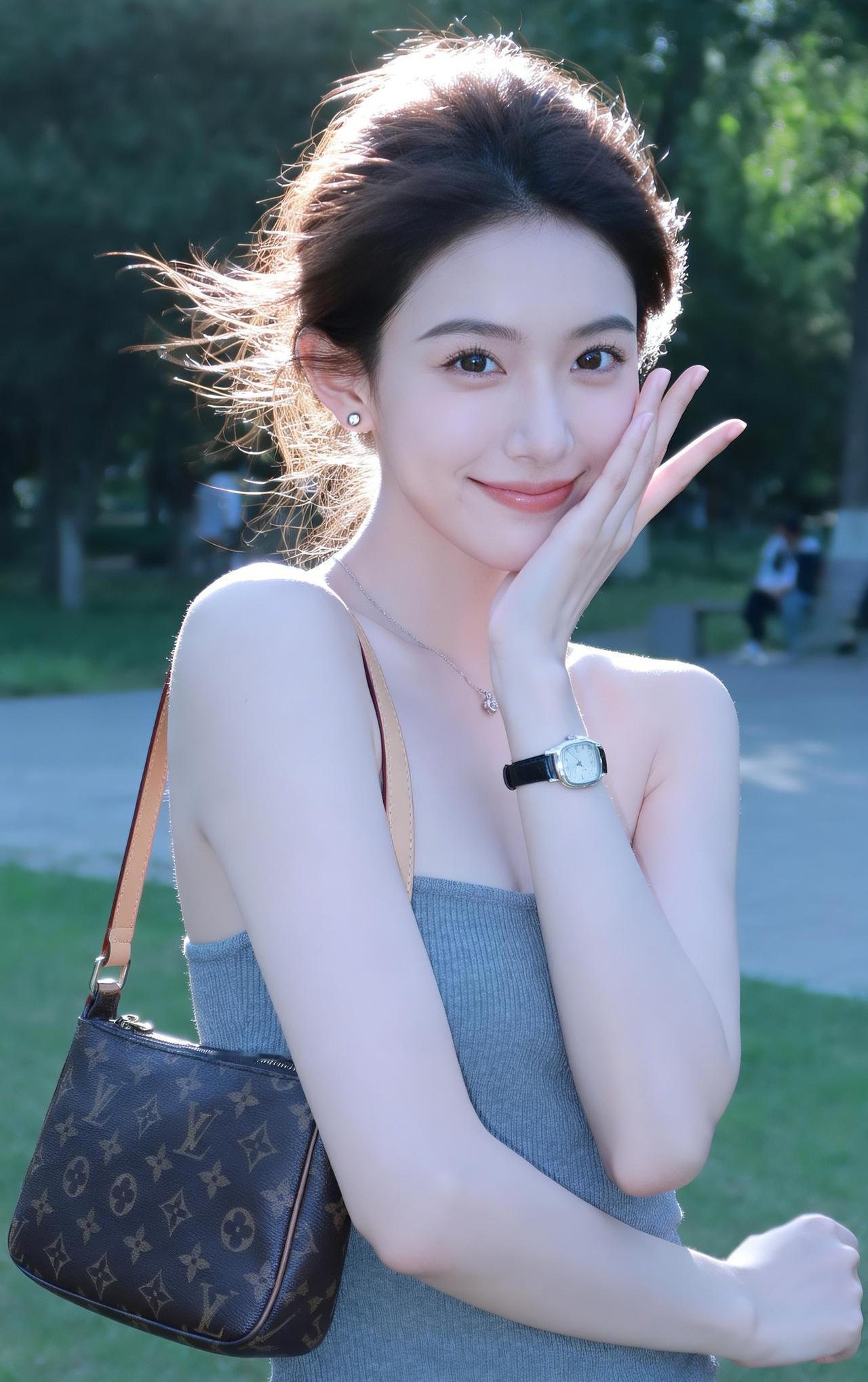 夏日的街头，藏着不期而遇的美好。简约的穿搭，搭配温柔的光，把平凡日常过成诗。
不