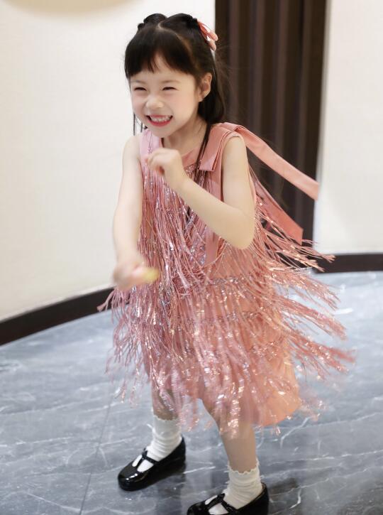 当女儿穿上爆火的流苏裙……