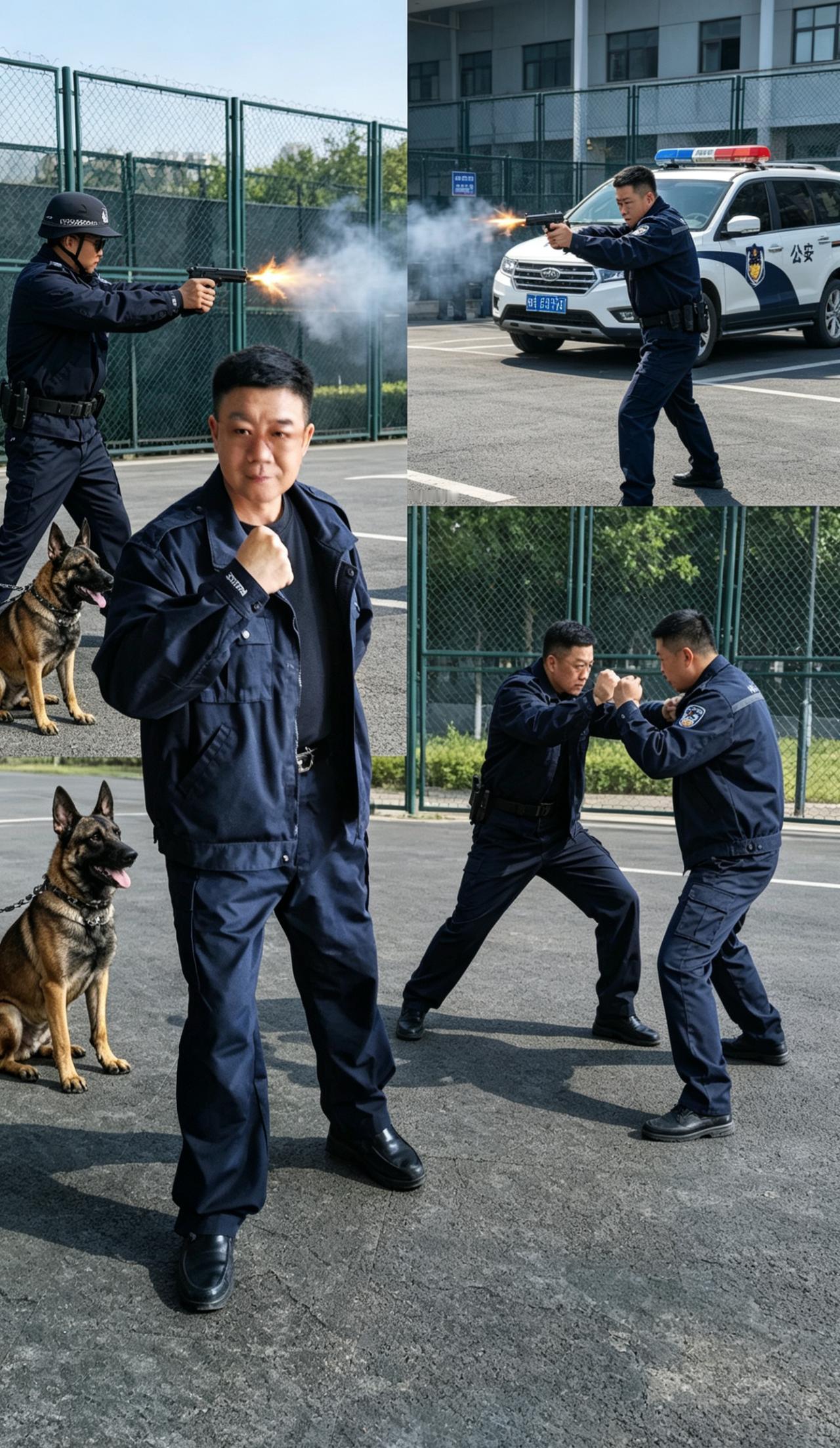 警察的日常训练，实在是太燃了！进行射击训练时，他们目光专注，稳稳地握住枪，“砰砰