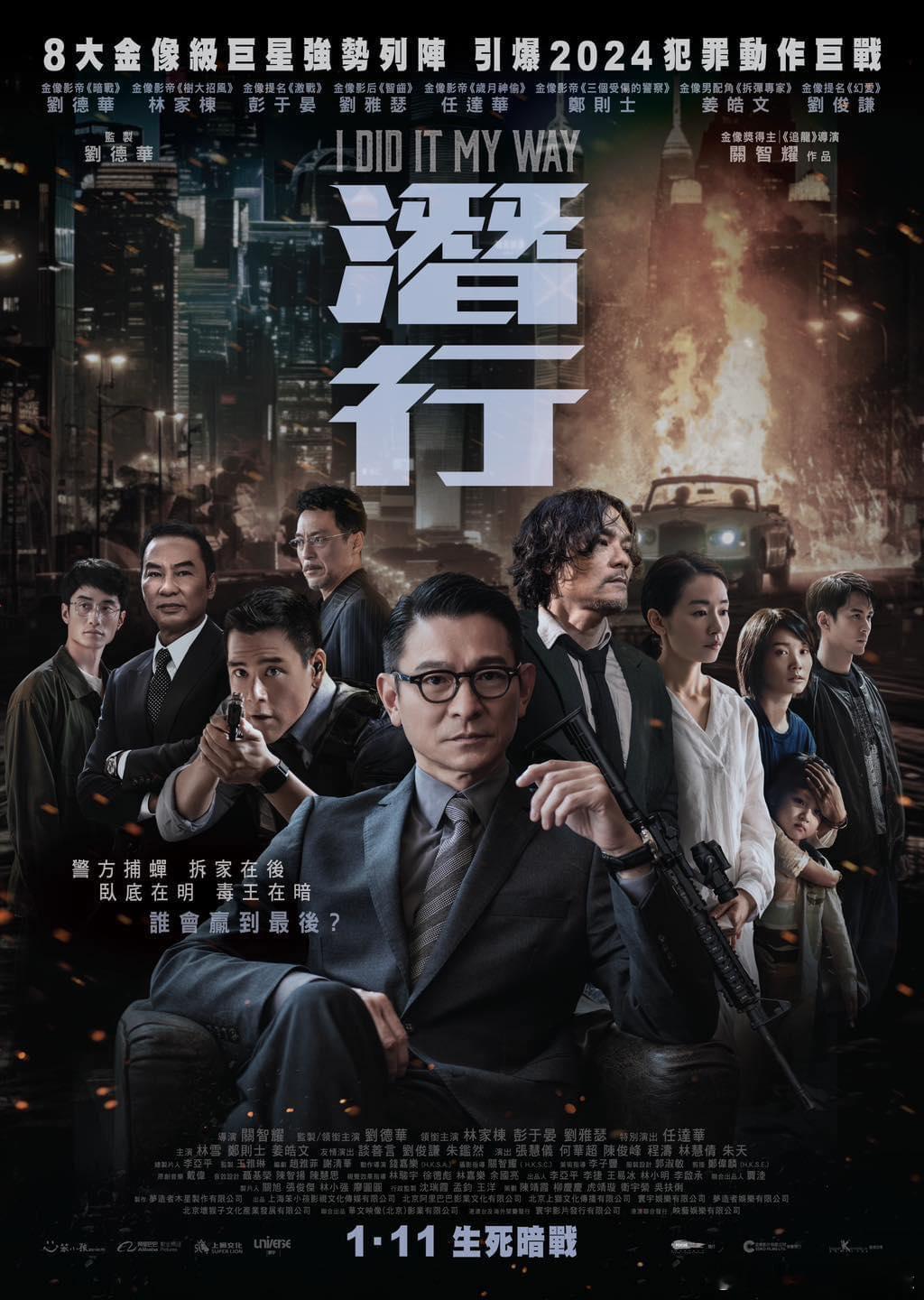 刘德华、林家栋、彭于晏主演最新犯罪动作片今日推荐：I Did It My Way