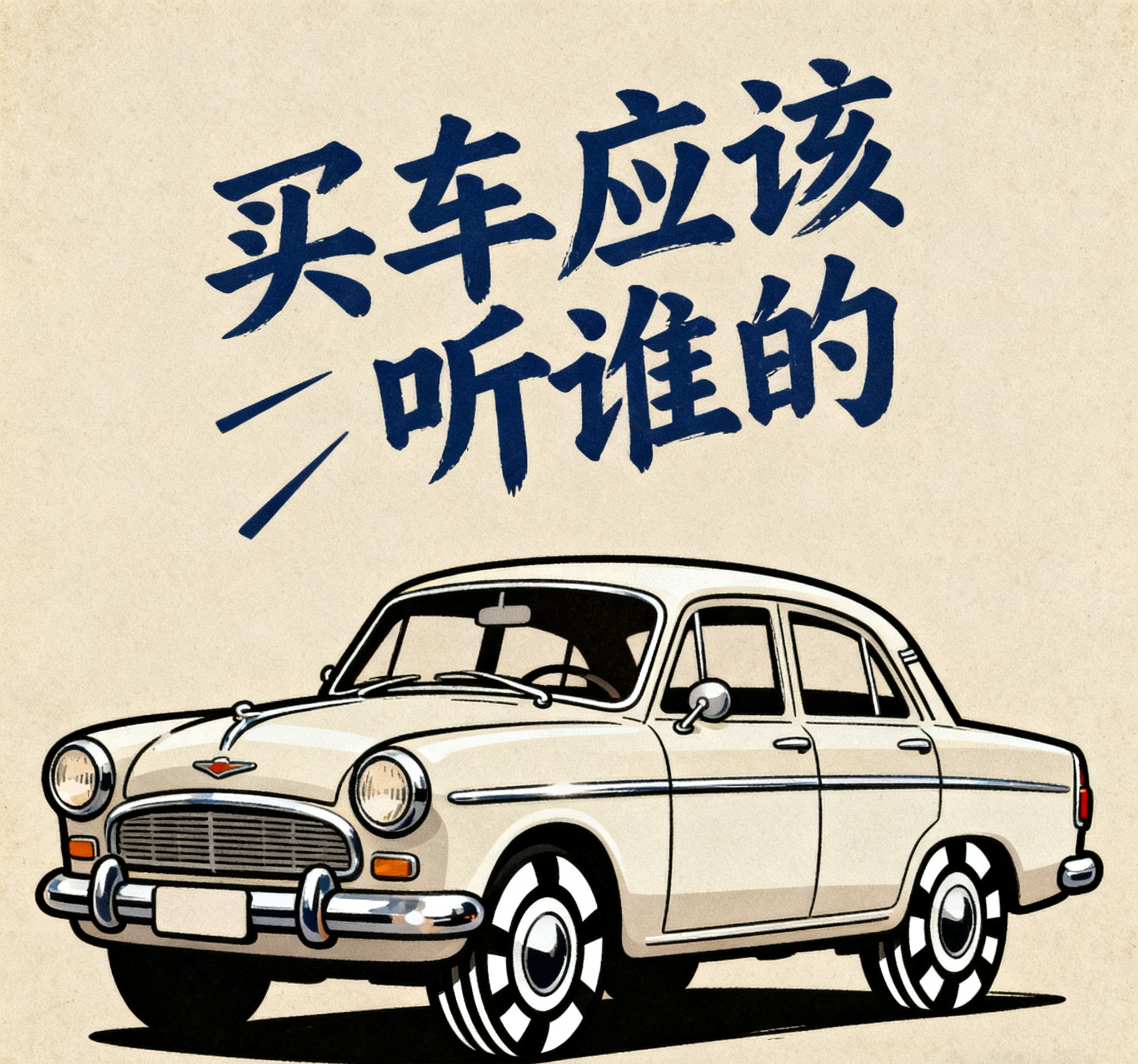买车你听那谁的吗买车这事，各方声音交织，让人纠结。爸妈朋友的经验是生活沉淀，媒体