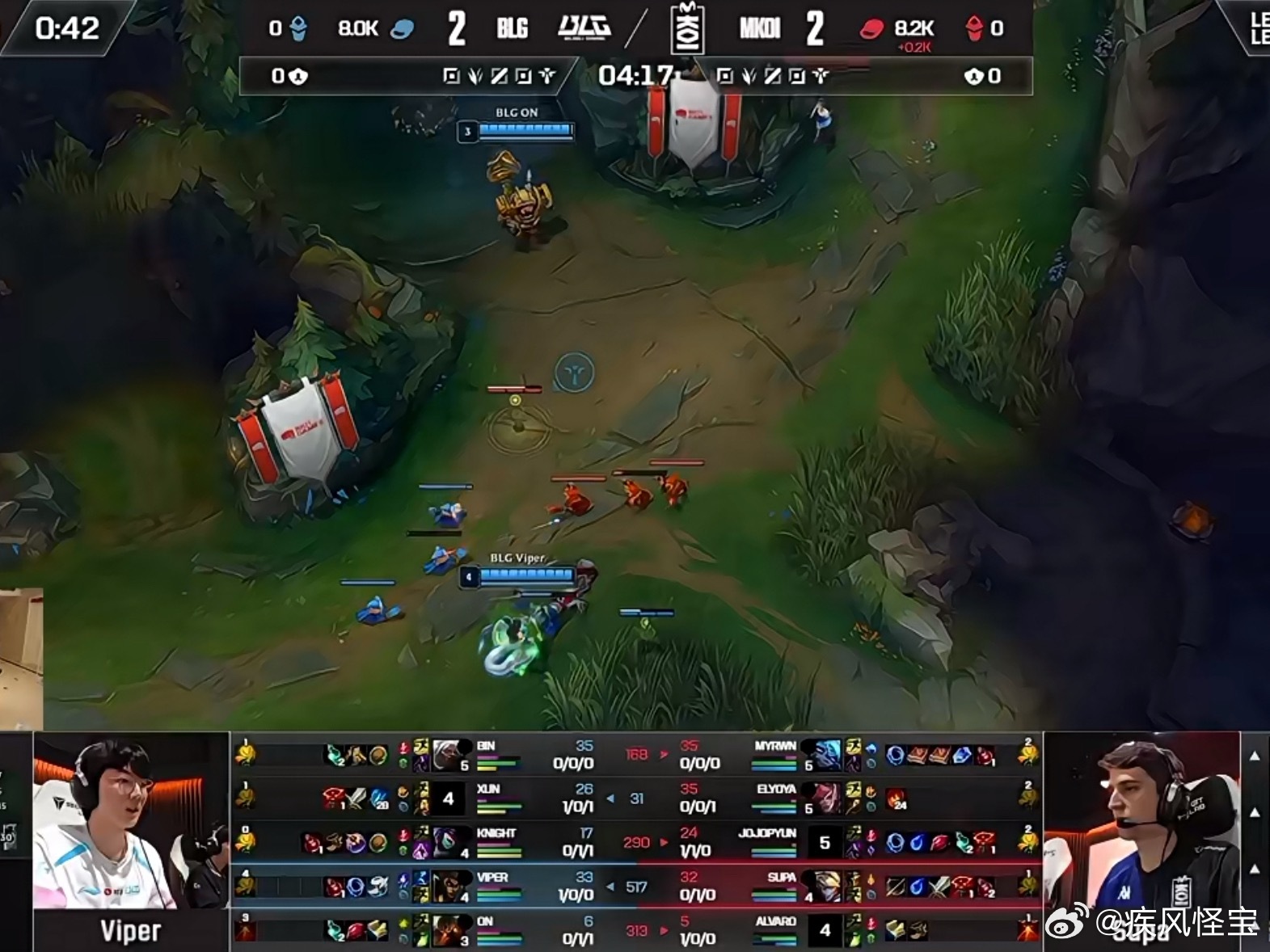 BLG vs MKOI Bin哥选出狼母来证明自己，对面选出上单薇古丝EWC