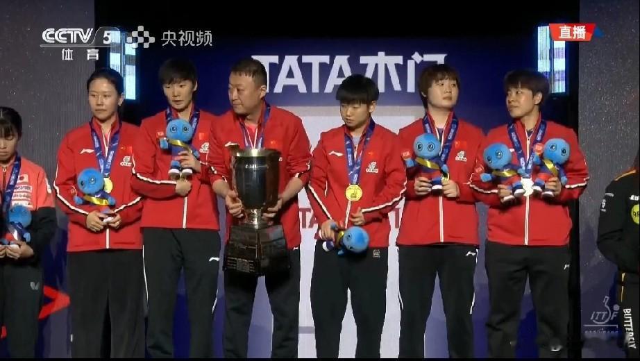 北京时间5月10晚，随着中国女团决赛中3:2战胜日本女团。中国女团获得了伦敦世乒