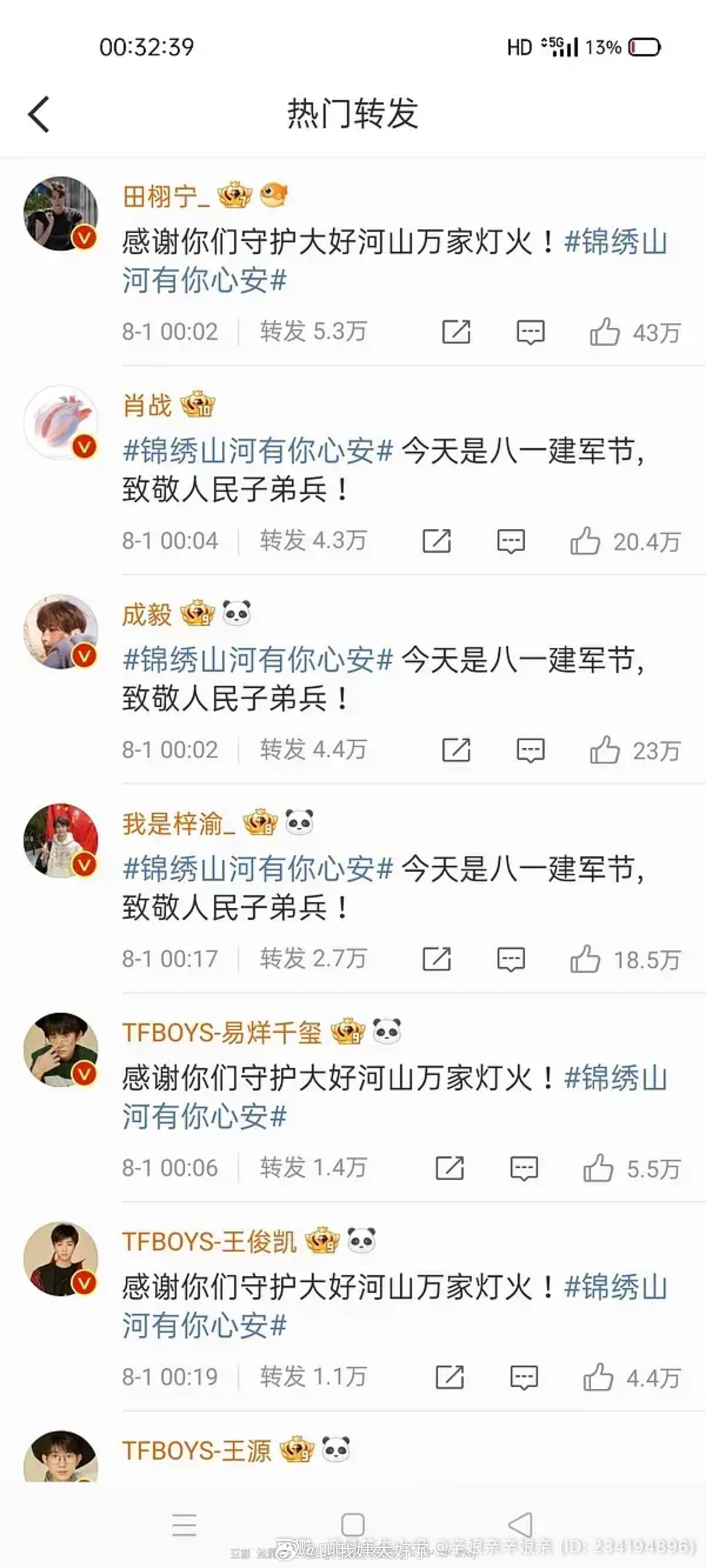 网友说内娱新四大顶流三小只局面已形成…有点震惊[傻眼] ​​​