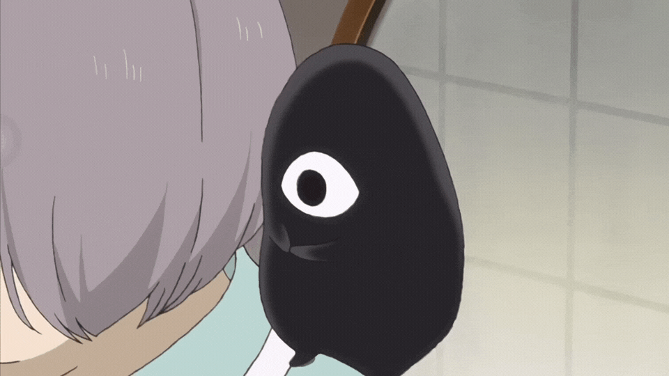 #夏目友人帐# 小妖盖模仿老奶奶扫地的动作不要太可爱辣[求饶] ​​​