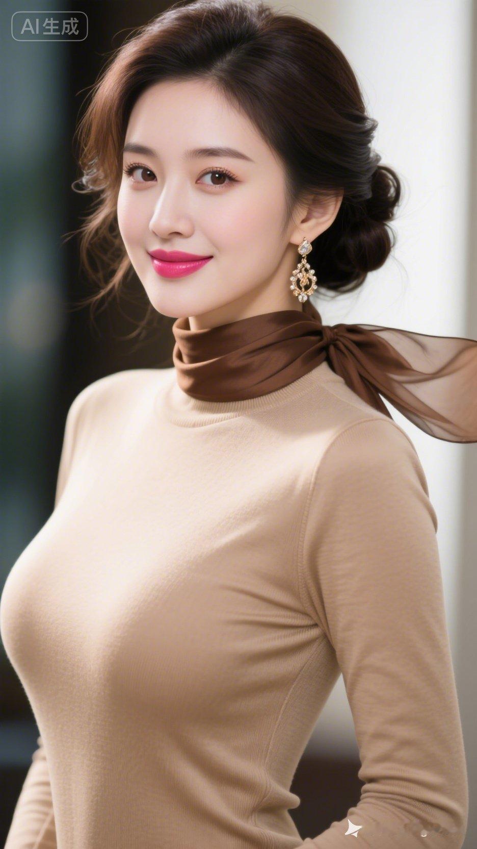 优雅气质，甜美笑容，时尚穿搭，尽显女性魅力！